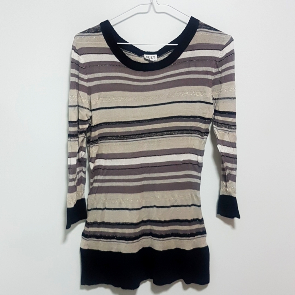 ♦️ NEW  Suzy Shier Striped Top
